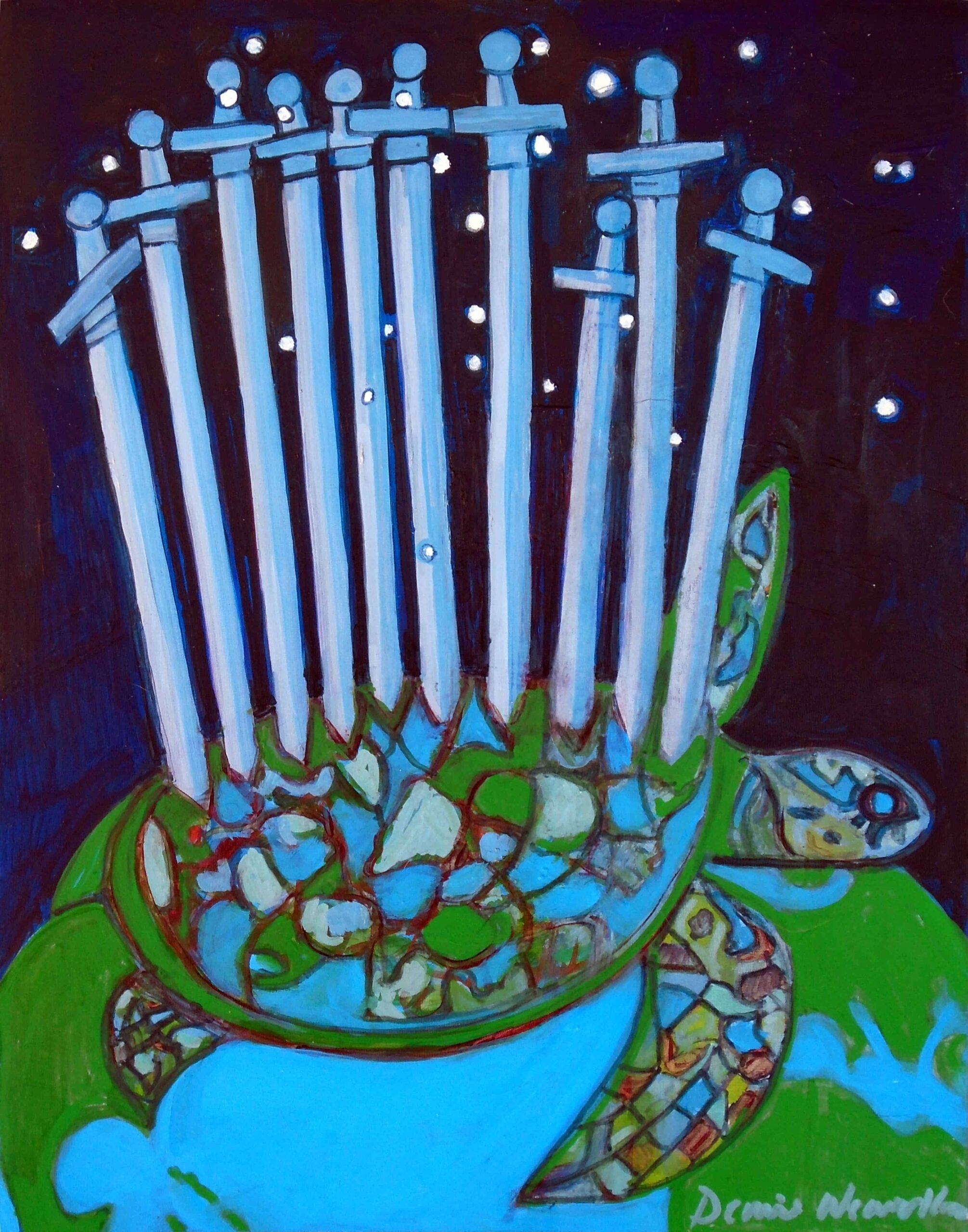World Turtle: Ten of Swords