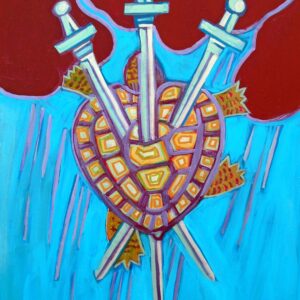 World Turtle: Three of Swords | SOLD