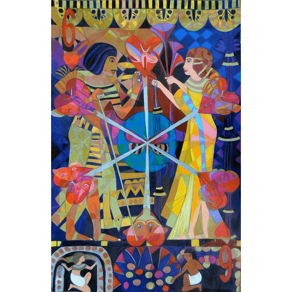 Six Phases of the Eclipse of the Heart, 40x26 inches, ©Denise Weaver Ross