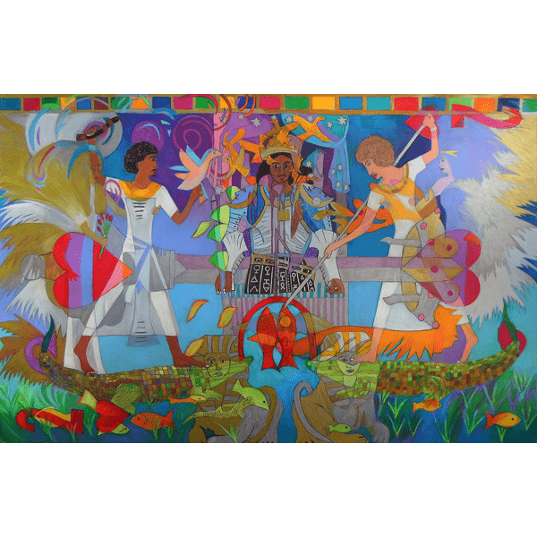 Two of Brotherly Love, 26x40 inches, ©Denise Weaver ross